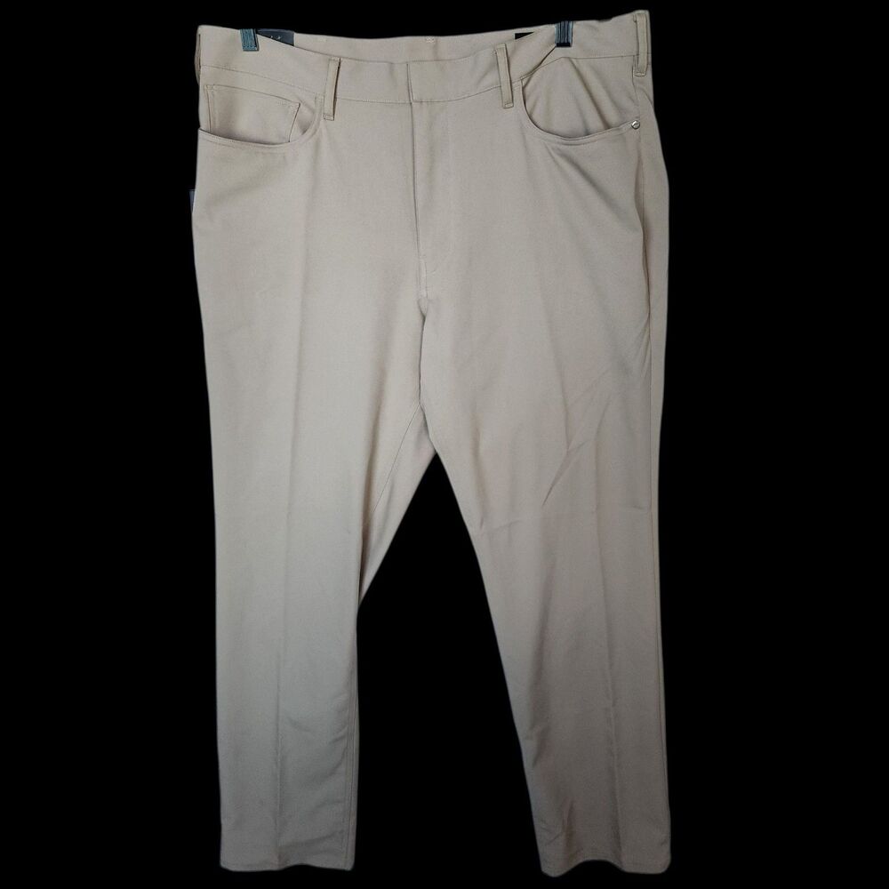 New RLX Ralph Lauren 38x32 Khaki Tailored Fit Wicking Performance Golf Pants